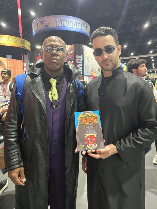 Matrix group cosplay at SDCC