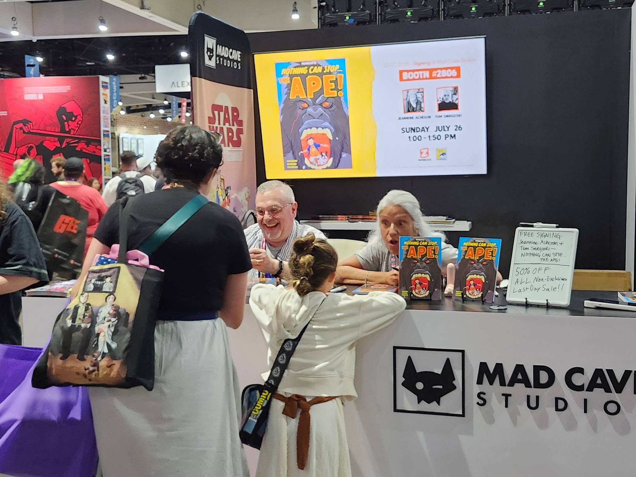 Autograph signing session at SDCC